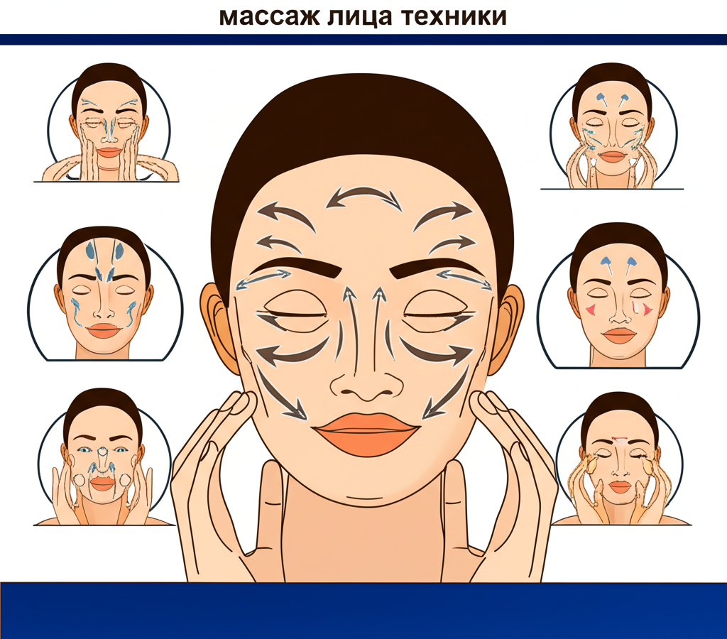 Массаж лица в домашних условиях: техники и рекомендации